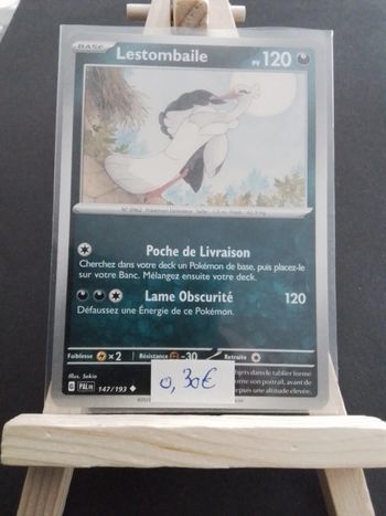 Carte Pokémon Lestombaille 147/193
