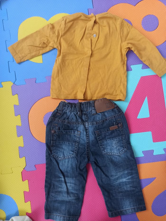 Lot Jean sous pull 6 mois - photo numéro 4