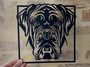 Magnifique decoration murale cane corso