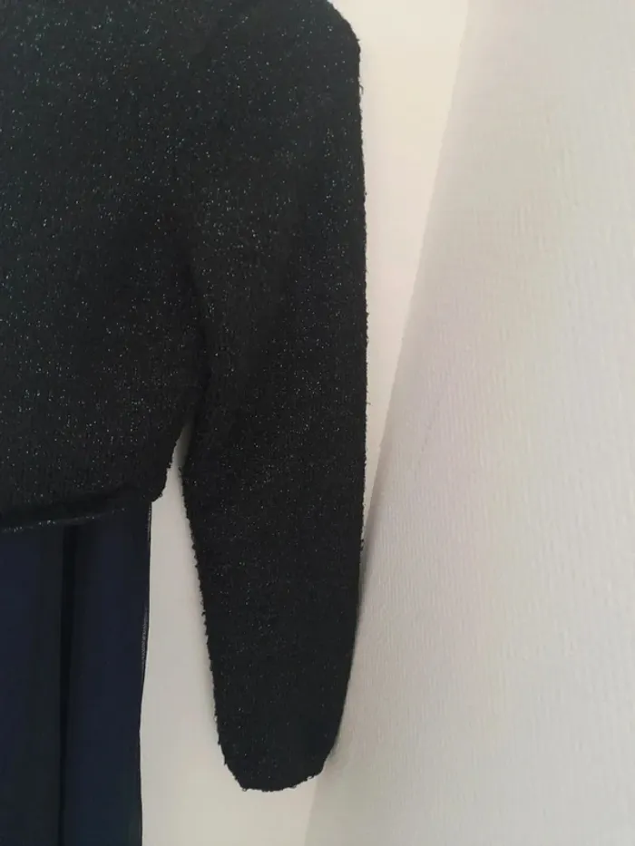 Ensemble robe sans manche et boléro manche effet paillette 14ans - photo numéro 13