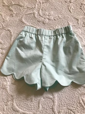 Short Jacadi vert pâle fillette 6 Ans