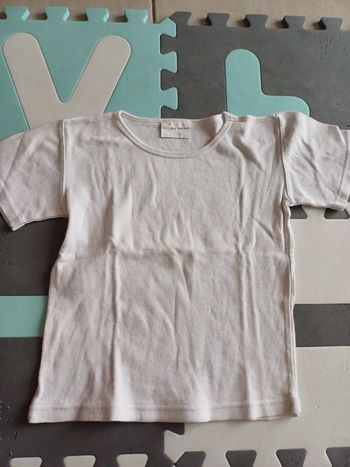 T-shirt blanc basic 8 ans