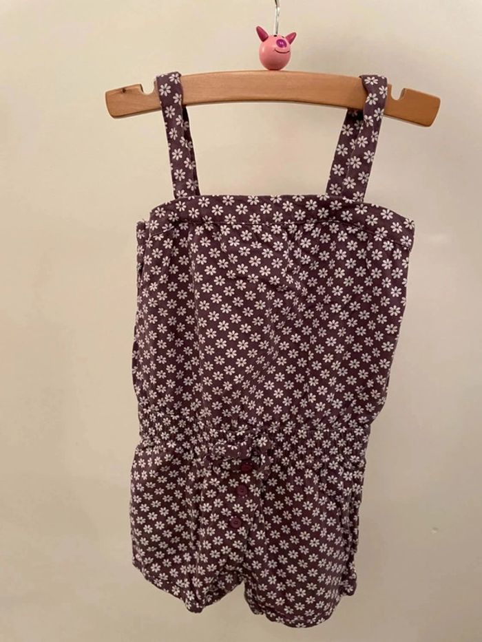 Combi-short à fleurs 3 ans - photo numéro 3