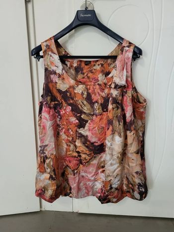 Haut débardeur tunique satin 48