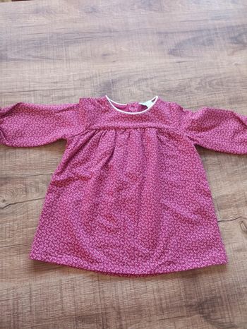 Robe 9 mois manches longues fille