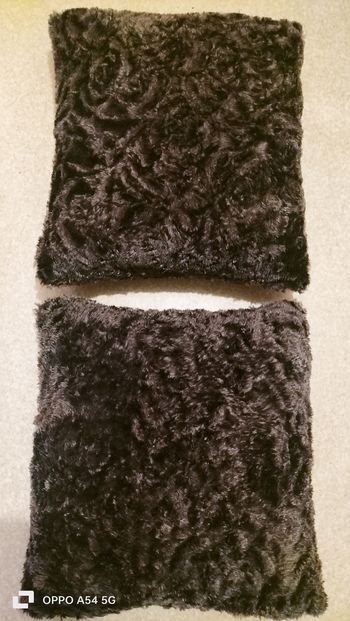 Lot de 2 gros coussins déhoussables 