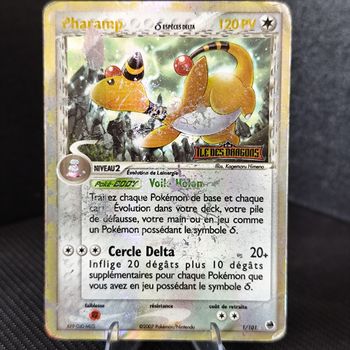 Carte pokémon 🇨🇵 Pharamp 1/101 reverse Stamp Île des Dragons 