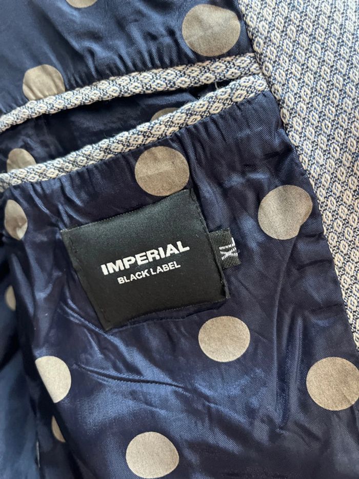 Magnifique costume Impérial Black Label motifs losanges - photo numéro 3
