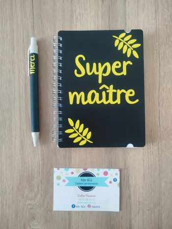 Ensemble carnet et stylo super maître