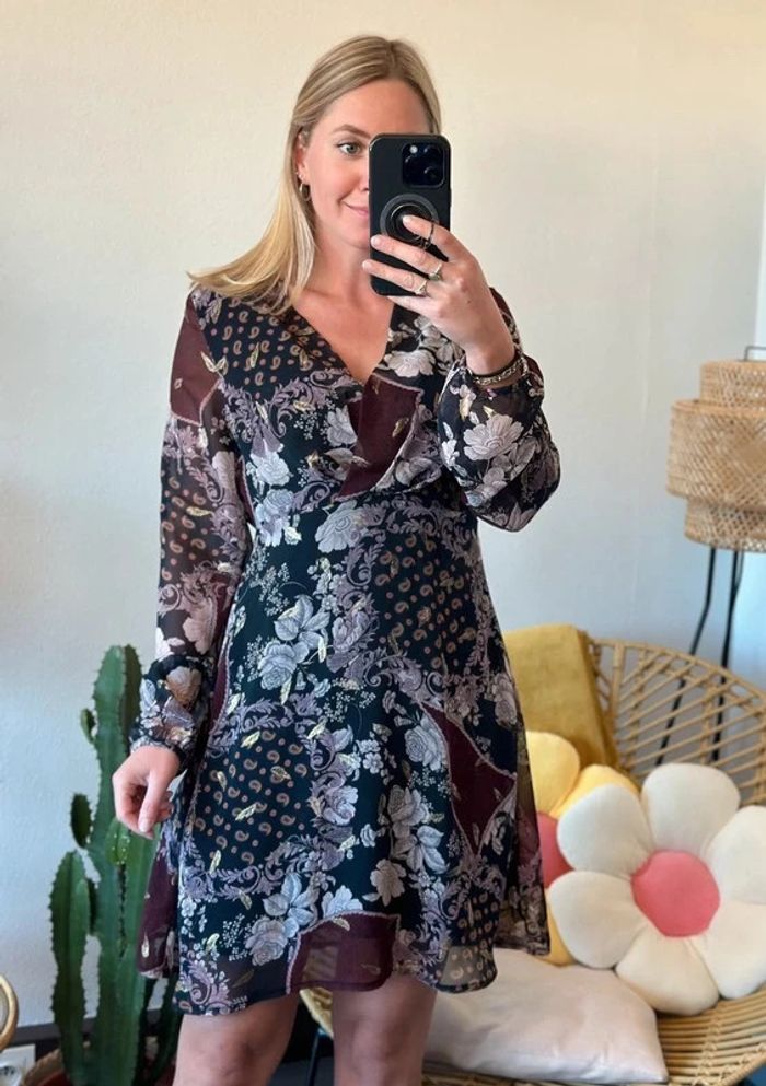 Robe à motifs floraux et paisley, taille 34 - Morgan