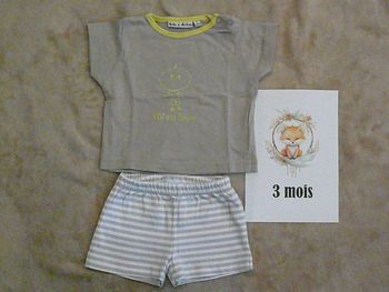 Ensemble garçon 3 mois (n°12ter)