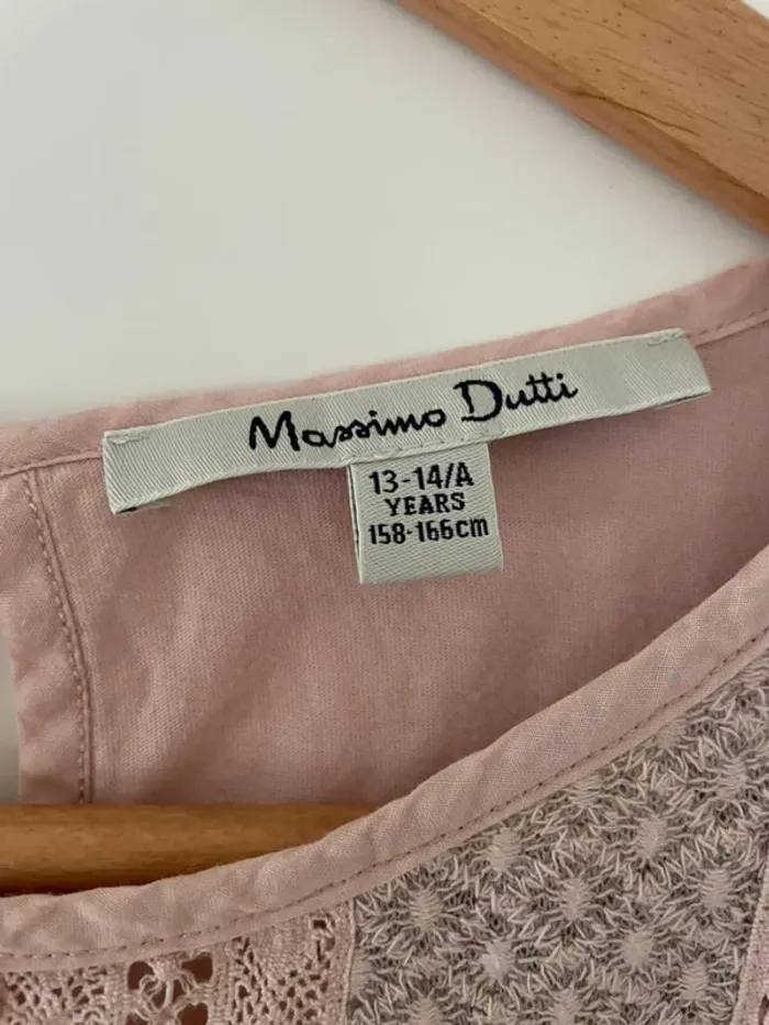 Haut Massimo Dutti rose 13-14ans - photo numéro 3