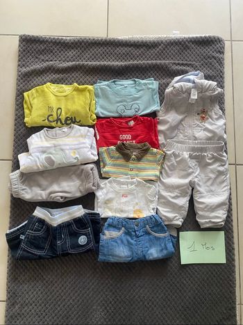 Lot vêtement bébé garçon 1 mois