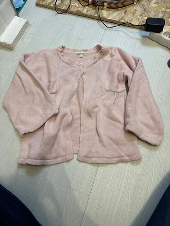 Gilet rose pale vertbaudet 10 ans