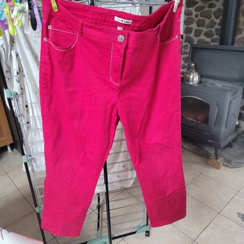 Pantalon femme fuschia rose