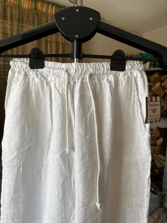 Pantalon d’été blanc Toscandjoe - photo numéro 2