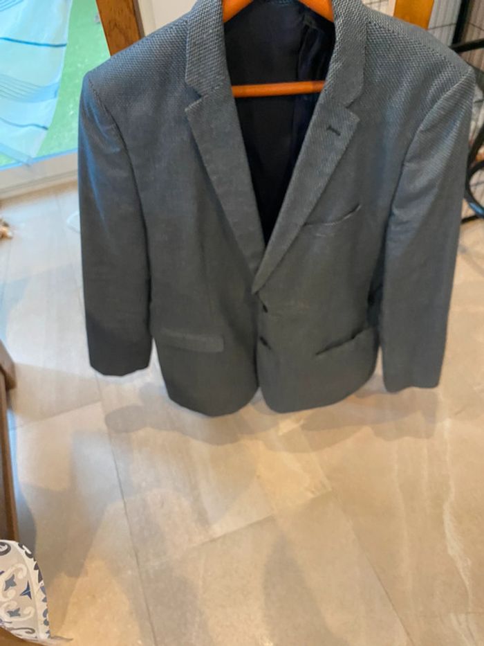 Veste costume bleue chiné