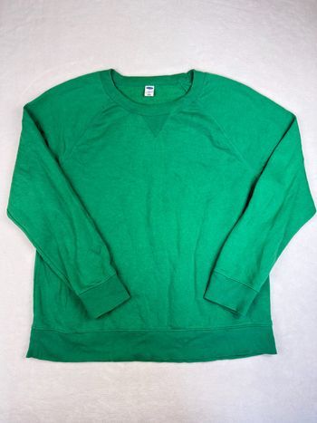 Sweat homme Old Navy vert col rond vintage casual taille L 02025