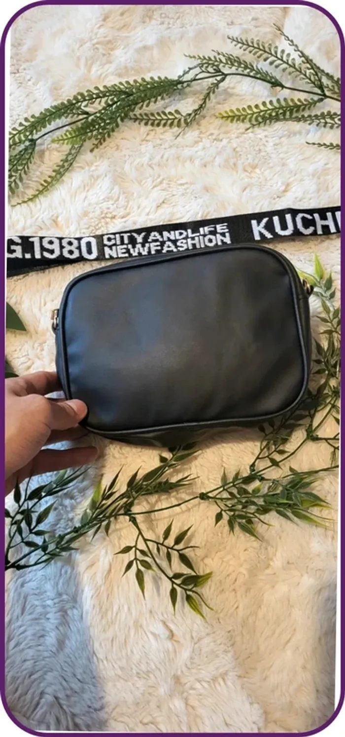 Sac à main noir, bandoulière, neuf jamais utilisé - photo numéro 3