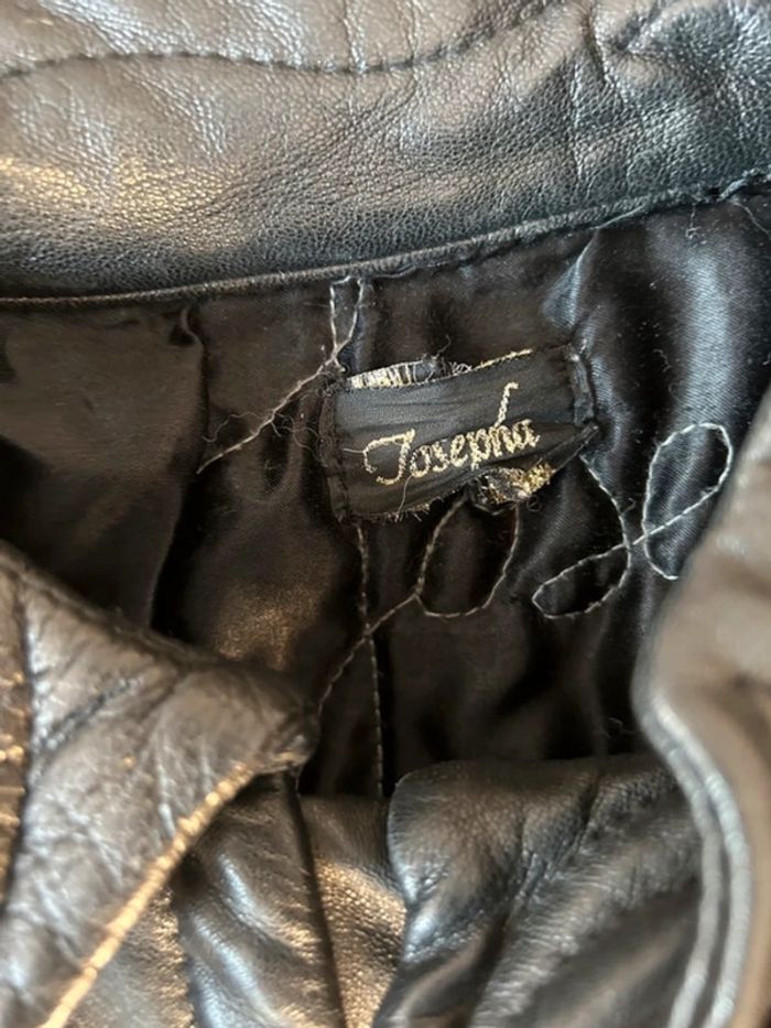 Veste en cuir josepha taille xl - photo numéro 3