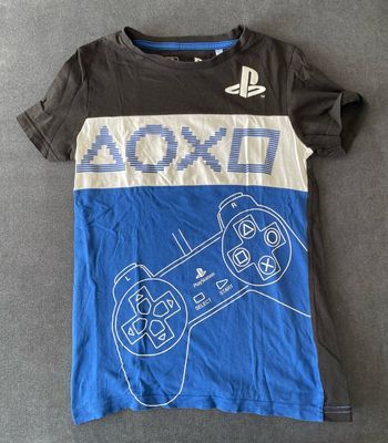 T-shirt playstation noir/blanc/bleu a motif taille 10ans