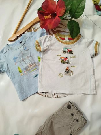 Lot t-shirts sergent major 6 mois