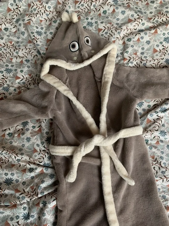 Robe de chambre polaire dinosaure