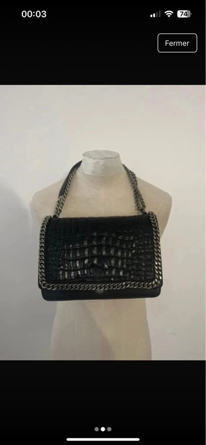 Sac Zara effet Croco - très bon état - photo numéro 2