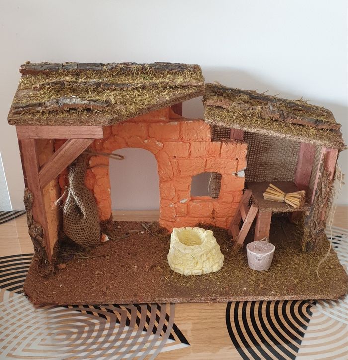 Crèche de Noël avec santons