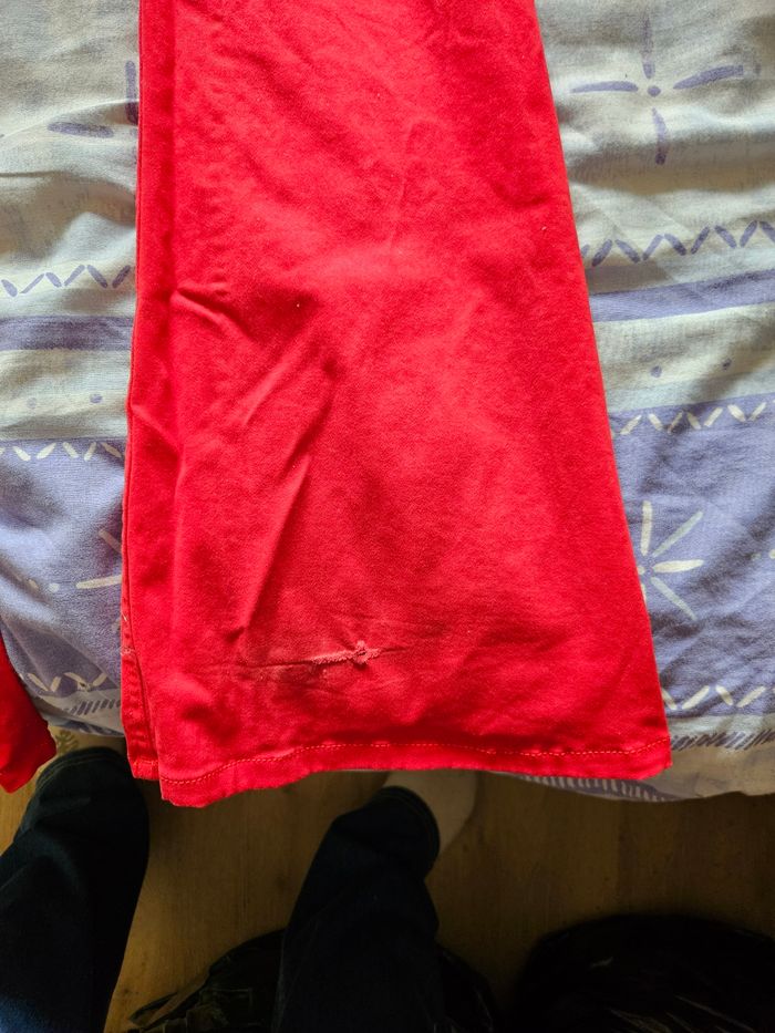 Pantalon rouge kiabi - photo numéro 2