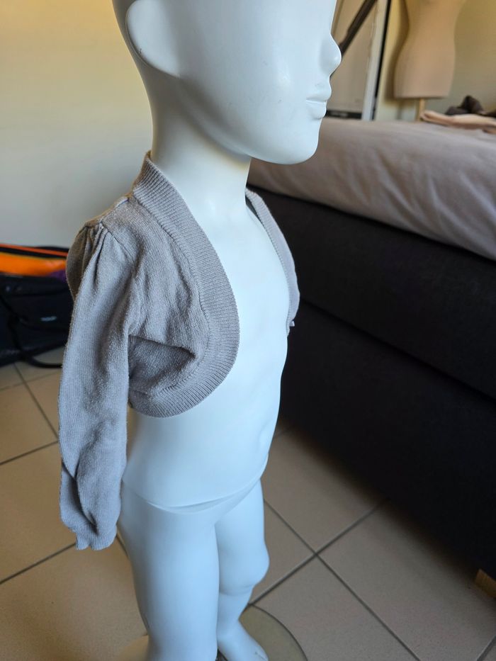 Gilet cache coeur gris