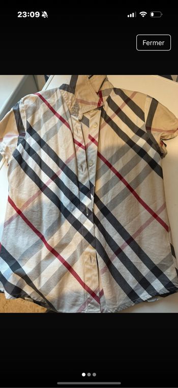 Chemise burberry