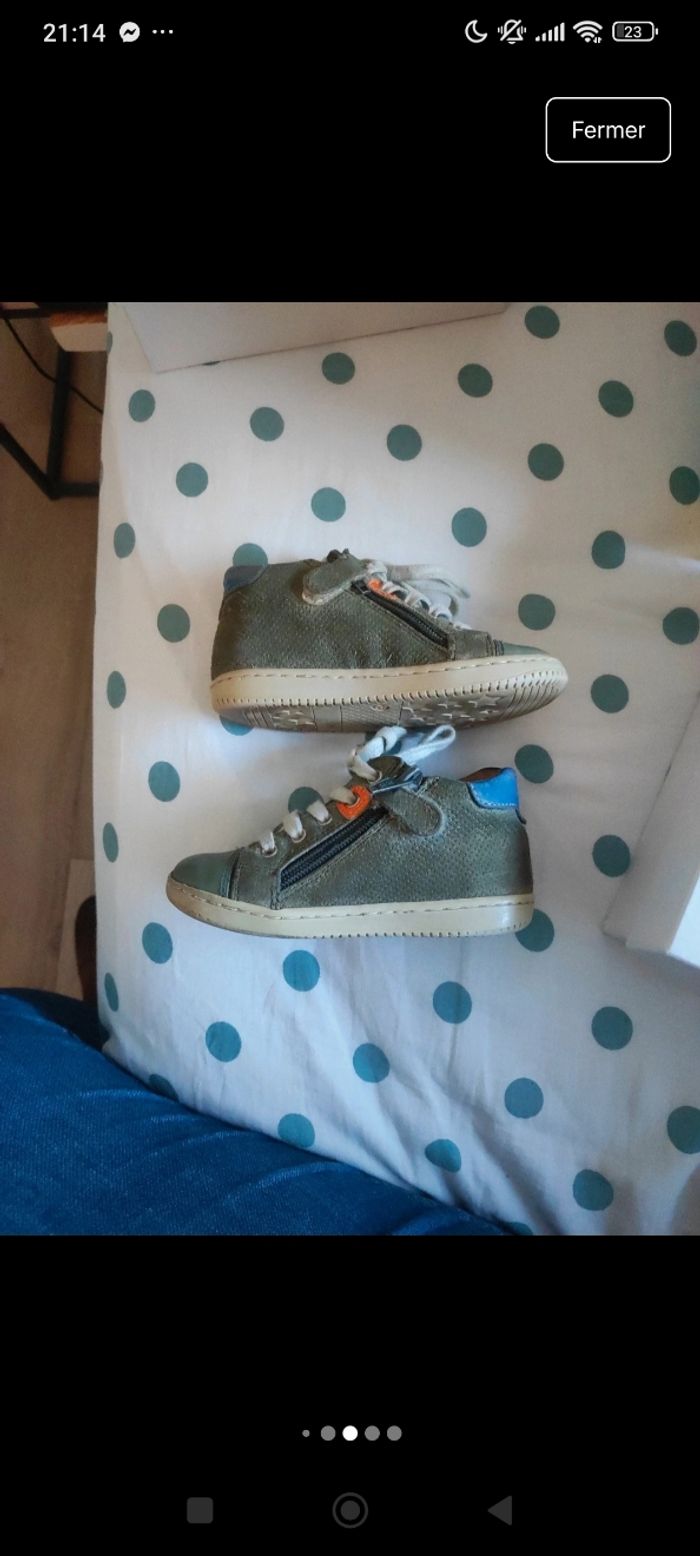 Chaussures Babybotte garçon vert - photo numéro 4