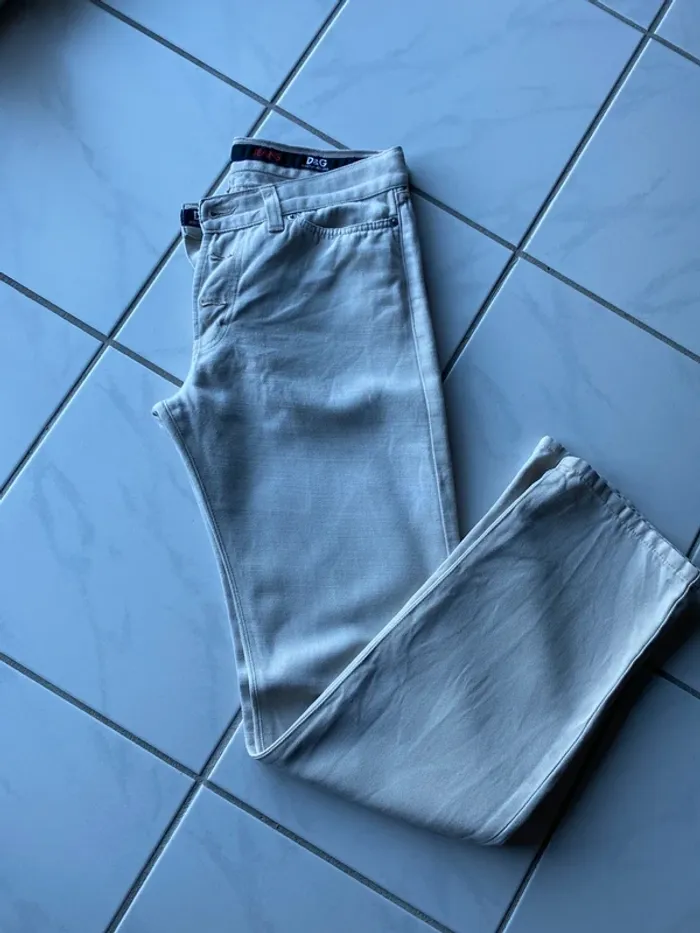 Pantalon D&G beige (T34 IT) (40FR/30US) Luxe & style italien - photo numéro 2