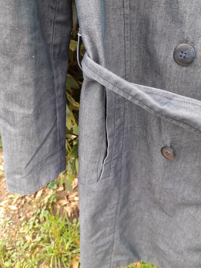 123 trench aspect jeans taille 40 - photo numéro 4
