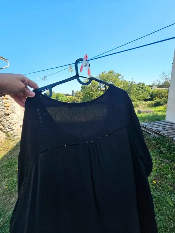 Blouse noir kiabi 50 52 femme - photo numéro 7