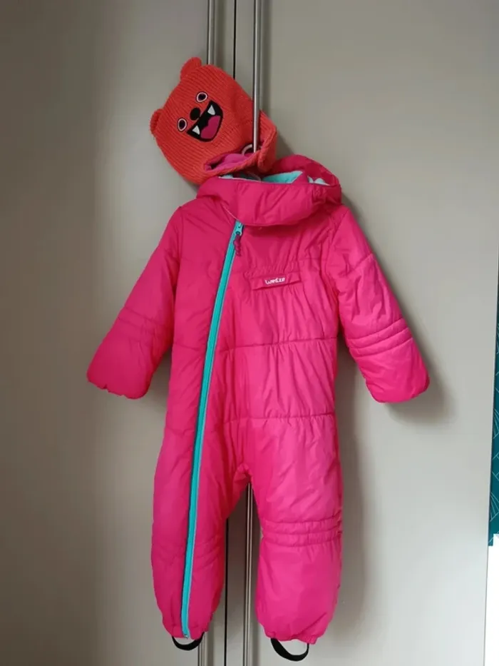 Combinaison + bonnet ski Decathlon Wed'ze 2 ans