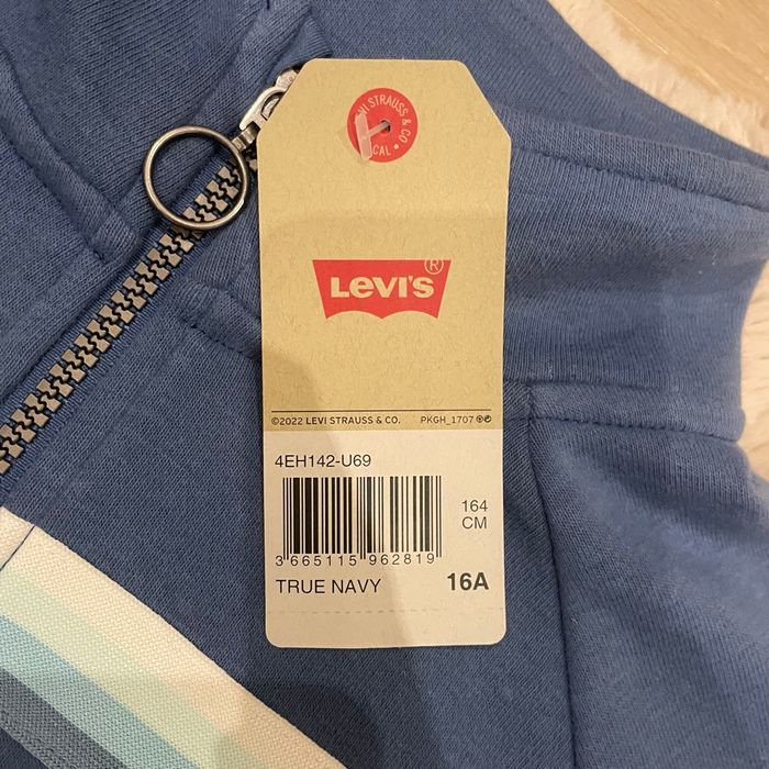 Sweat zippé Levi's bleu 16 ans - neuf avec étiquette - photo numéro 4