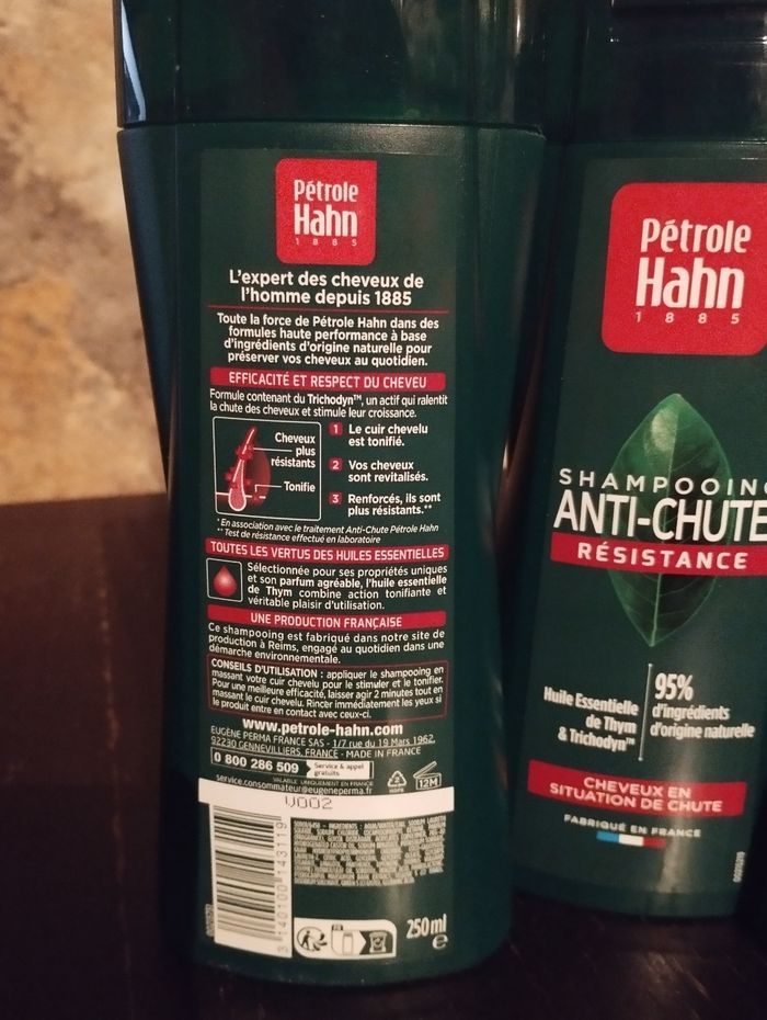 Pétrole Hann shampooing Anti Chute Lot de 3 - photo numéro 2