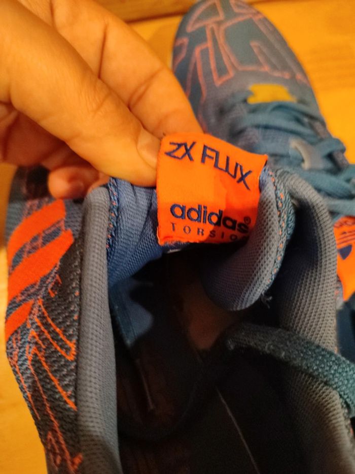 Adidas ZX Flux torsion bleu - photo numéro 5