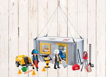 Playmobil 9843 Ouvriers et container