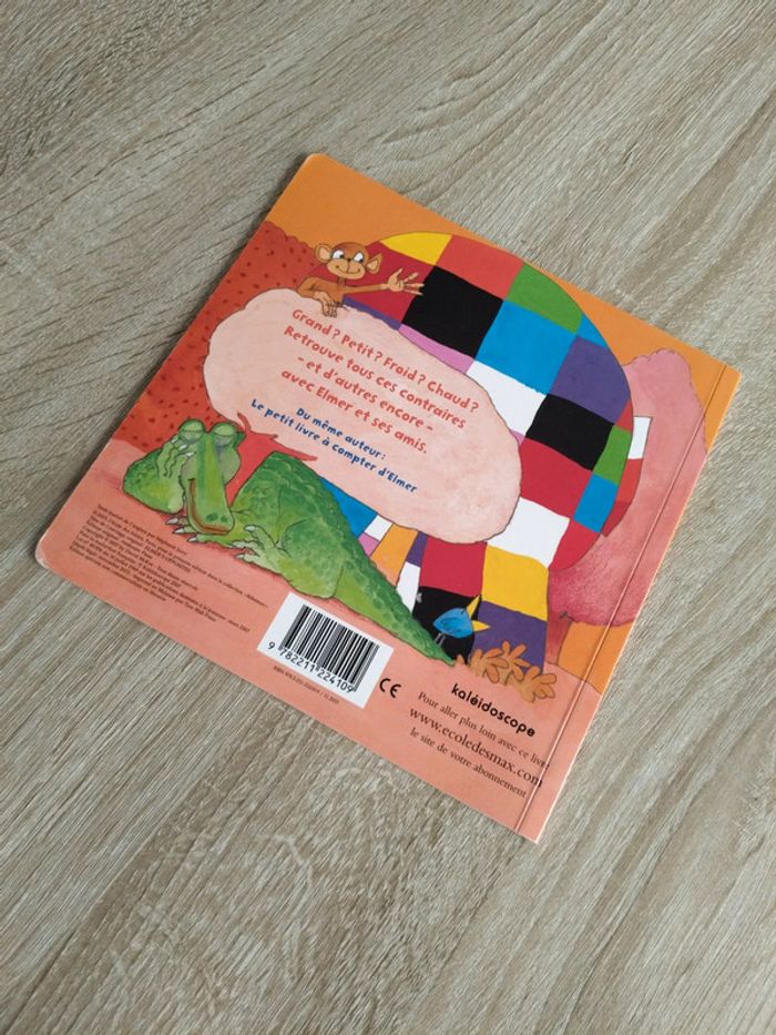 Le petit livre des contraires d'Elmer - photo numéro 2