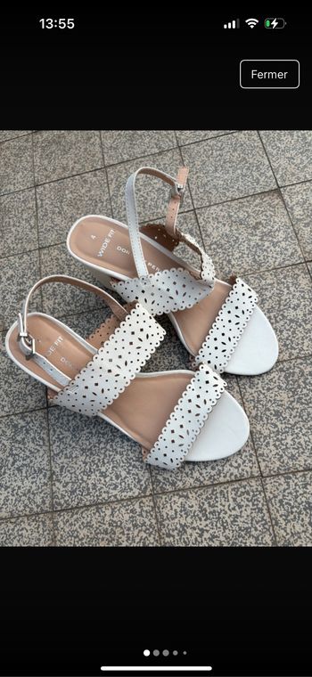 Sandales blanches Dorothy Perkins