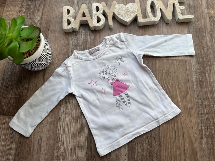 - Haut ML Grain de blé (F) - 6 mois - Très bon état