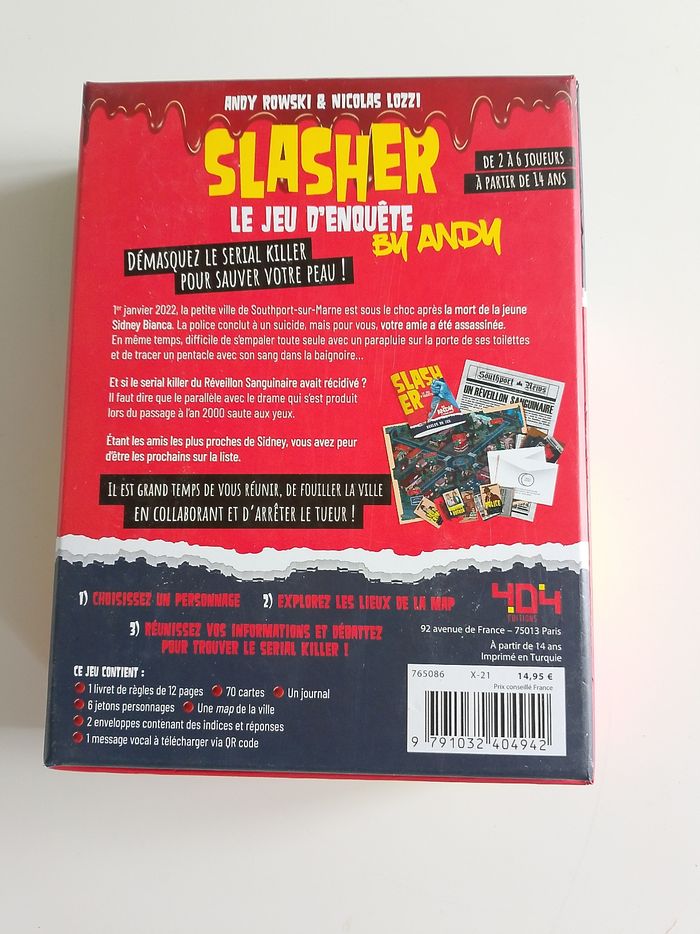 Slasher le jeu d'enquête 4D4 complet - photo numéro 2