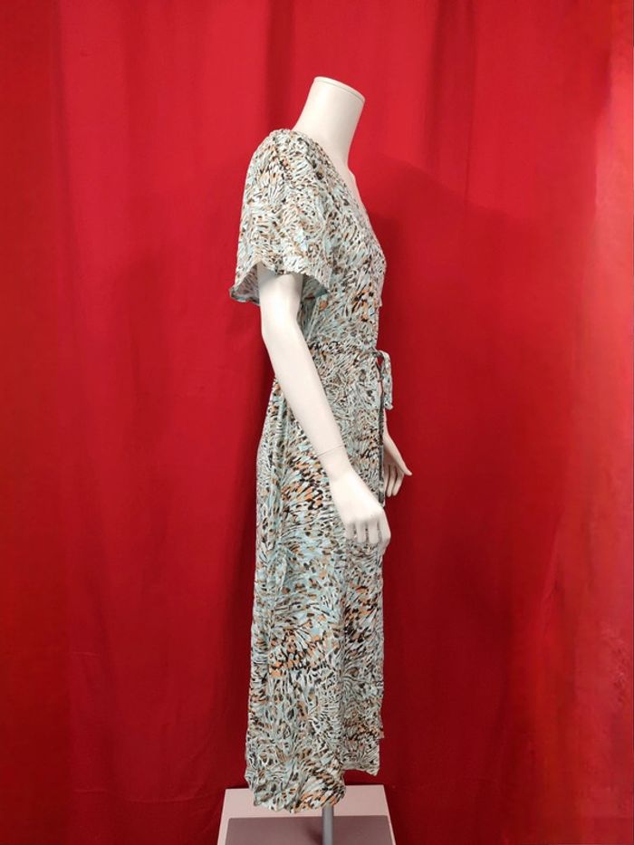 ICHI robe fluide de jour * taille 38 * turquoise - photo numéro 5