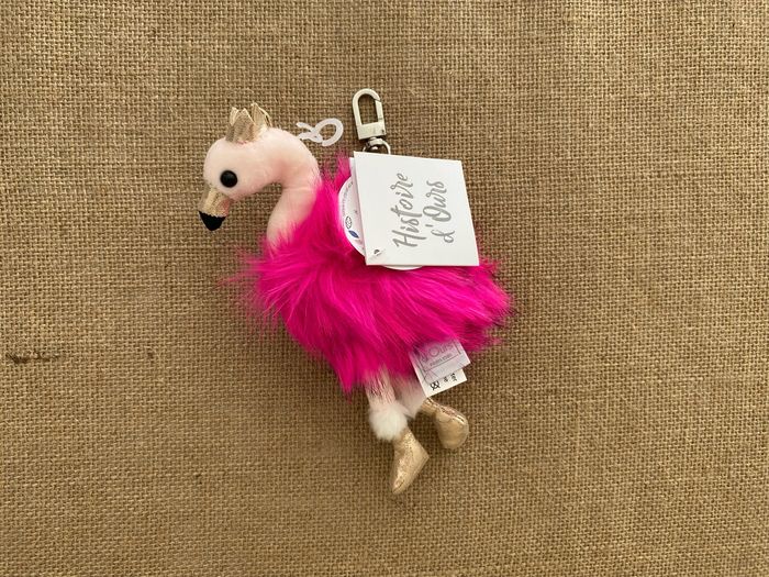 Porte-clé Flamant Rose Histoire d'Ours - Article Neuf