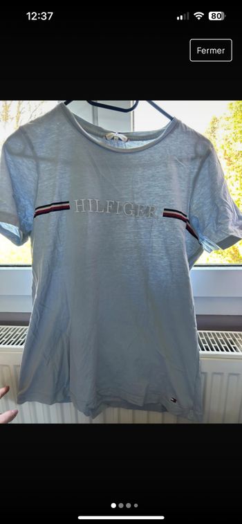 tee shirt tommy hilfiger bleu