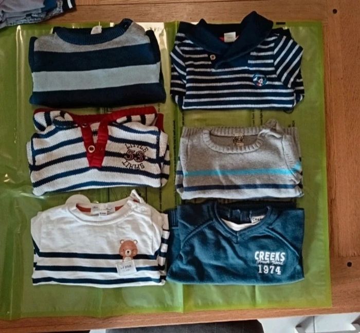 Lot de 6 Pulls 18 mois