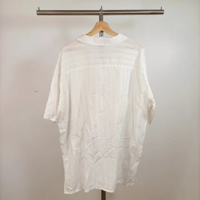 Tunique blanche col lacé Destiny Wear en coton bambou 100 % taille XL A843 - photo numéro 6